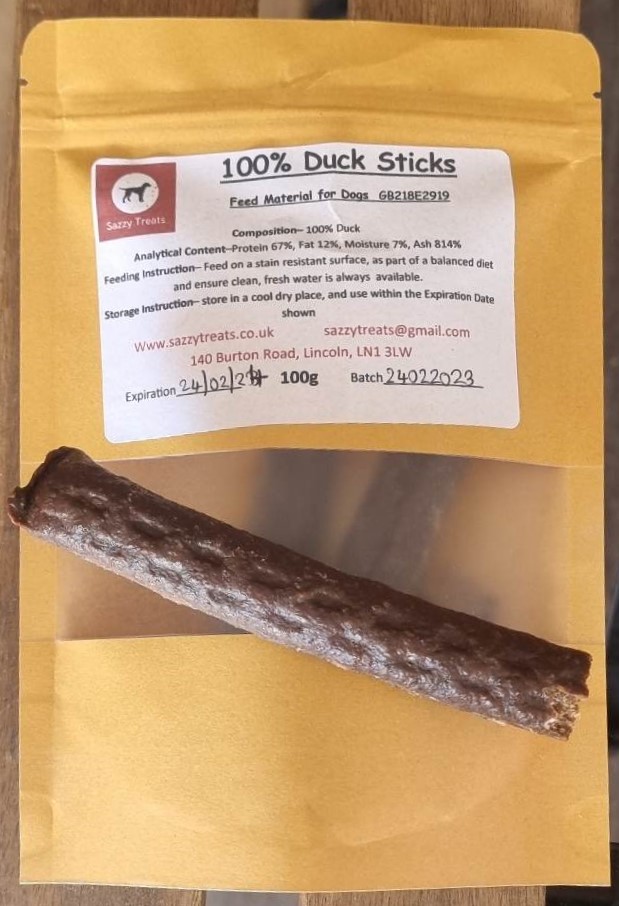 pure meat sticks- Duck