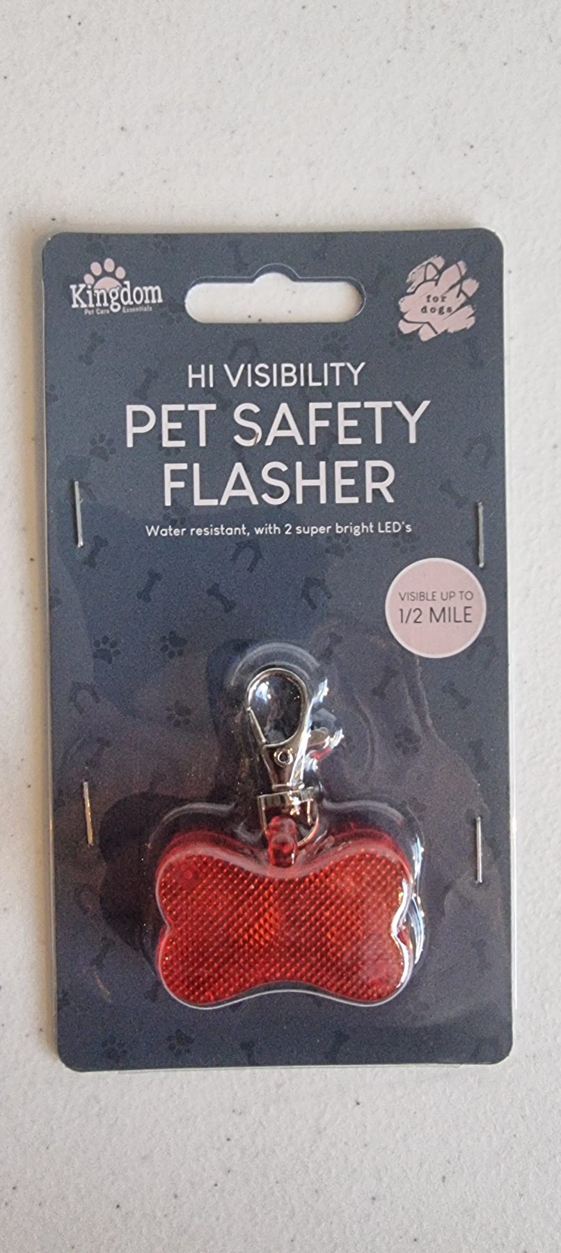 Pet safety flasher